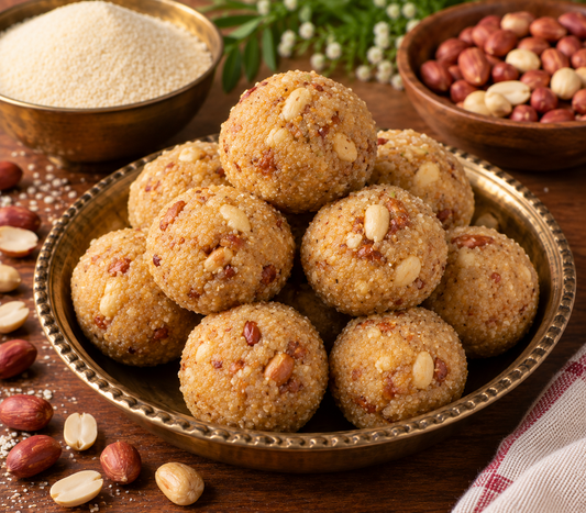 SUJI PEANUT LADDU